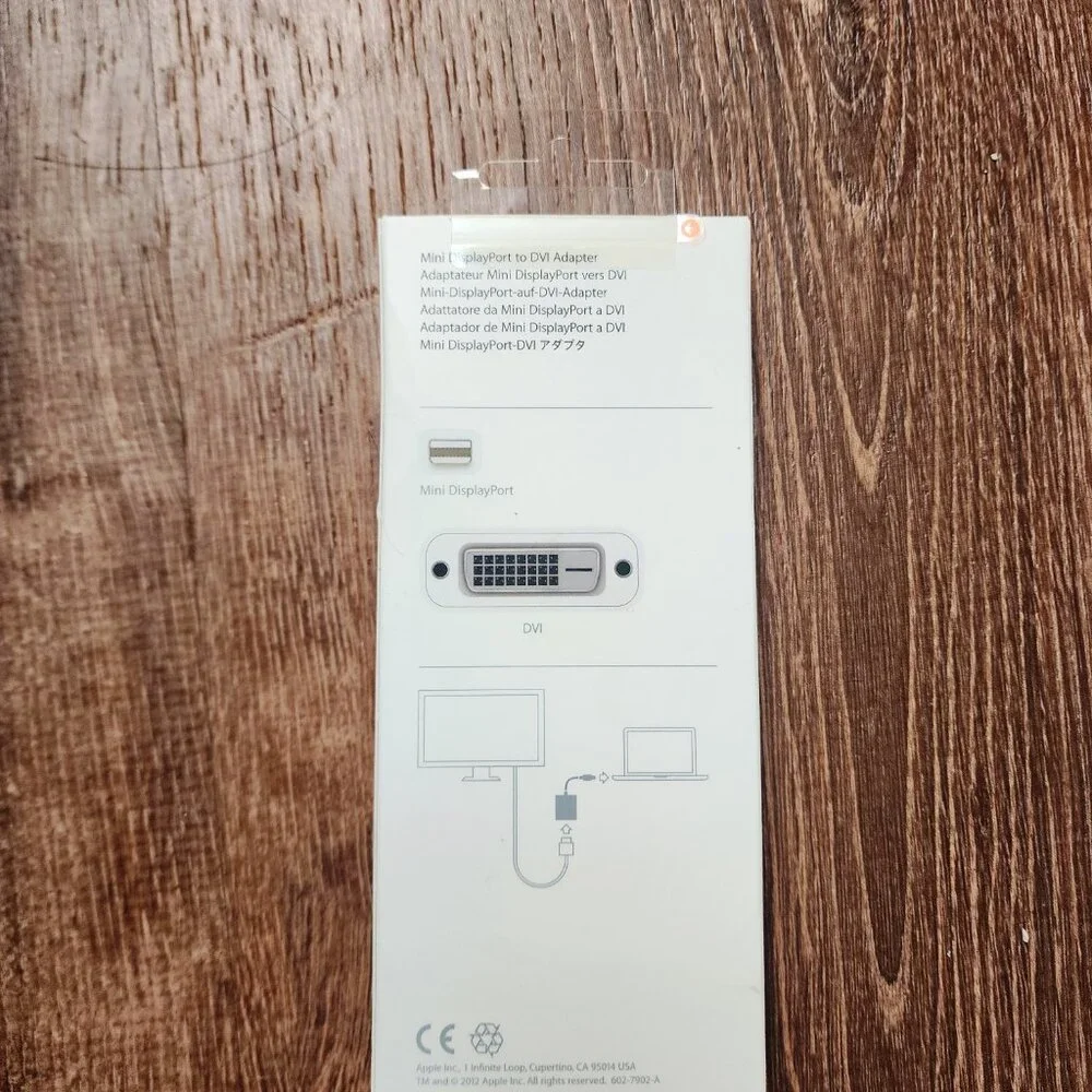 New Genuine Apple Mini DisplayPort to DVI Adapter White A1305